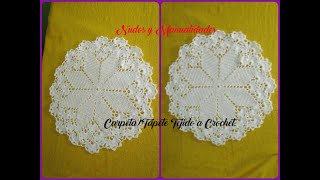 CARPETATAPETE REDONDO TEJIDO A CROCHET [upl. by Yetah358]