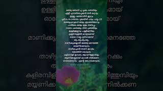 Manikyakallal lyrics varnappakittu  Mohanlal  Meena trending youtubeshorts [upl. by Guinna816]