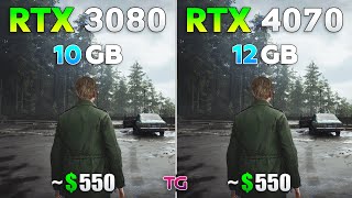 RTX 3080 vs RTX 4070  Test in New Games 2024 [upl. by Dirfliw]