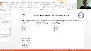 Balanceamento químico  exercício 3 [upl. by Ansilma299]