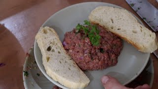 Filet Americain  Belgian Beef Tartare [upl. by Ellimahs]