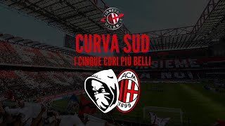 Milan i cori più belli della CURVA SUD Milano con TESTO 🔴⚫📢 [upl. by Enailil]