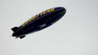 Goodyear Blimp leaving Williamsport PA Little League World Series [upl. by Zilvia]