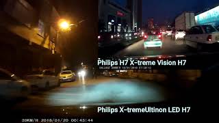 Philips XtremeUltinon H7 LED Bulbs  SEAT LEON [upl. by Lorinda548]