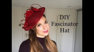 How to make a Fascinator Headpiece DIY Disc Hat  Millinery Craft making tutorial [upl. by Shumway]