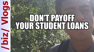 quotShould I Pay Off My Student Loans As Fast As Possiblequot [upl. by Haldes]