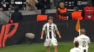 Semih Kilicsoy Goal  Besiktas vs Malmo 21 Goals Results And Extended Highlights2024 [upl. by Izzy]