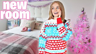 CHRISTMAS ROOM MAKEOVER shop  decorate with me 💕 [upl. by Folsom]