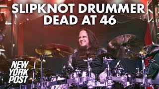 Joey Jordison founding drummer of Slipknot dead at 46  New York Post [upl. by Nyad]