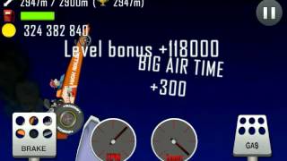 Hill Climb Racing \ Moon \ 4606 meters on Dragster [upl. by Yhtamit542]