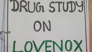 drug study on lovenox Enoxaparin  anticoagulant blood thiner bscnurshing gnm [upl. by Etteoj]