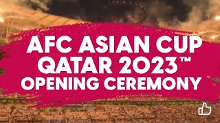 AFC ASIAN CUP QATAR OPENING IN LUSAIL STADIUM  QATAR SPORTS [upl. by Macfadyn]