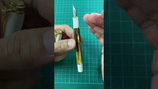 Pelikan M400 White Tortoise Shell Fountain Pen Quick Review shorts [upl. by Galateah]