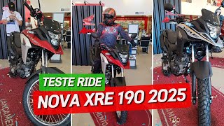 NOVA XRE 190 2025 TESTE RIDE NO DETALHE [upl. by Ueik582]