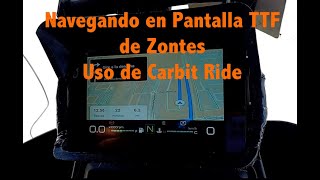 Conectar Pantalla de Zontes a Carbit Ride Actualizacion Marzo 2023 [upl. by O'Conner842]