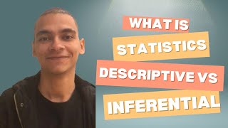 What is statistics Descriptive Vs Inferential statistics [upl. by Lorri]