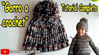 quotComo tejer GORRO FÁCIL a CROCHET o GANCHILLOquot  diy crochet [upl. by Eiramassenav106]