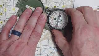 Land Navigation with a Lensatic Compass  fast azimuth technique [upl. by Oivaf]