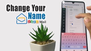 How To Change Name In Zoho Mail Mobile [upl. by Atnamas]