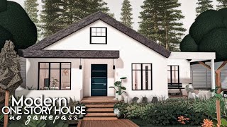 BLOXBURG Modern One Story House Build  no gamepass 60k ♡ [upl. by Aniala224]