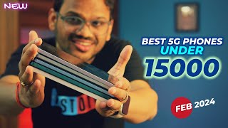 TOP 5 Best 5G Phones Under 15000 in FEB 2024 l Best Mobile Under 15000 [upl. by Sheena]