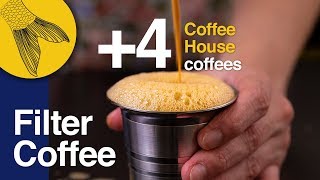 Filter CoffeeKapi 4 types of Coffee House coffees—How to use a South Indian Coffee Filter at Home [upl. by Eelirrem319]