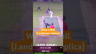 Jaffa by karan raj jaffa jamesanderson reverseswing shortsfeed shorts cricheroes cricket [upl. by Eibor]