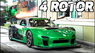 4 Rotor RX7 SCREAMS 11000RPM quotStreet Legal Mazda 787Bquot CRAZIEST SOUNDING CAR WEVE EVER FILMED [upl. by Issy541]