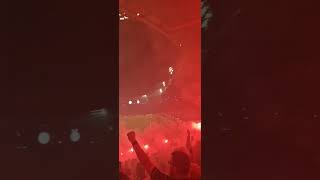 Celtic fans HUGE FIREWORKS vs Aberdeen 60 scotland shorts footballpassion [upl. by Eidissac]