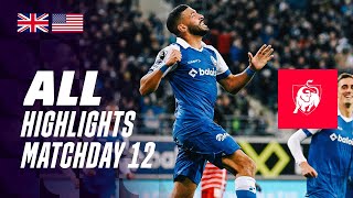 ALL HIGHLIGHTS MATCHDAY 12 👀⚽ Jupiler Pro League 2324 [upl. by Iaverne]