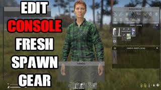 How To Edit amp Change Fresh New Player Spawn Gear Item Loot On DayZ Console amp PC Community Servers [upl. by Kenric]