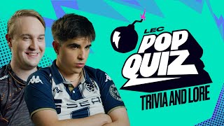 Trivia and Lore  LEC Pop Quiz  2023 Summer [upl. by Lyall]