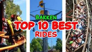 Top 10 rides at Bakken  Klampenborg Denmark  2022 [upl. by Neeloc]