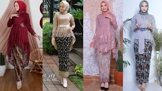 Model Baju Kebaya Brokat Modern Terbaru [upl. by Babita]