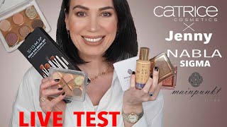 NEU Full Face ► CATRICE X JENNY Collection  NABLA  SIGMA Pinsel VEGAN  MAINPUNKT  LIVE TEST [upl. by Elleynod765]