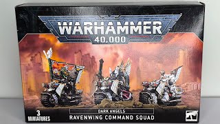 Ravenwing Command Squad Unboxing  Warhammer 40K [upl. by Shultz]