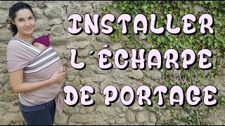 TUTORIEL Comment bien mettre lécharpe de portage Babymoov [upl. by Ahsitil844]