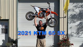 2021 KTM 65 SX PIT BIKE First Ride [upl. by Garlanda]