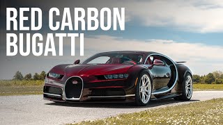 RED CARBON BUGATTI CHIRON  ANRKY WHEELS  PREMIERTIRECA [upl. by Ferne]