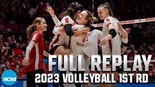 Wisconsin vs Jackson State 2023 NCAA volleyball first round  FULL REPLAY [upl. by Reede]