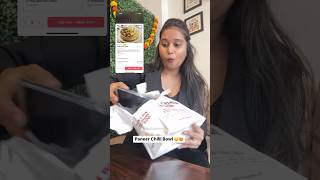 Panner chilli bowl😍😋 chinese zomato review shortvideo shorts ashortaday whatieatinaday [upl. by Vargas191]