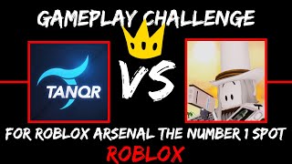 Tanqr VS Castlers quotROBLOX ARSENALquot gameplay [upl. by Cinimmod]