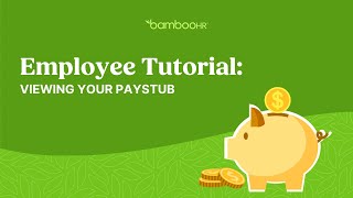 Employee Tutorial Pay Info Tab  Viewing Your Pay Stub In BambooHR [upl. by Antoinetta517]