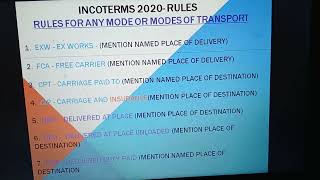 Practical Training6  Incoterms rules 2020 with examples [upl. by Slein]