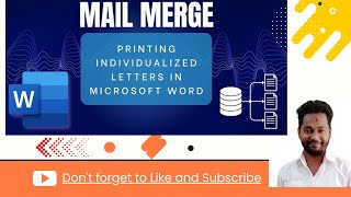 Step by Step Mail Merge Wizard  Start Mail Merge  Mailings Tab in MS Word [upl. by Asirehc]