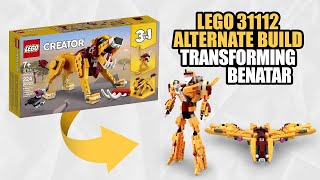 LEGO Creator 31112 Alternate Build  TRANSFORMING BENATAR [upl. by Nauqas]