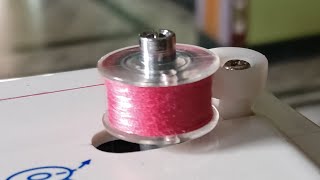 How to load a thread in bobbin case in Singer 8280 Table top machine saisashmithaaricreative [upl. by Robbi]