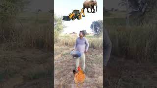 Flying Crying Babies Catching Flowers Parrot amp Elephants in Yellow JB  Funny Magic shorts [upl. by Laekcim330]