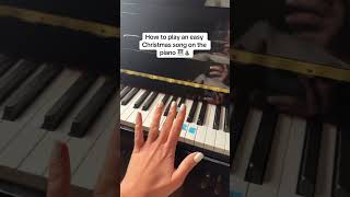 How to play an easy Christmas song on the piano [upl. by Olga]