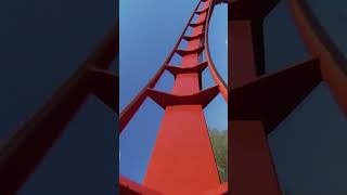 Rougarou at Cedar Point It Feeds On Screams shorts rollercoaster themepark [upl. by Ailati]